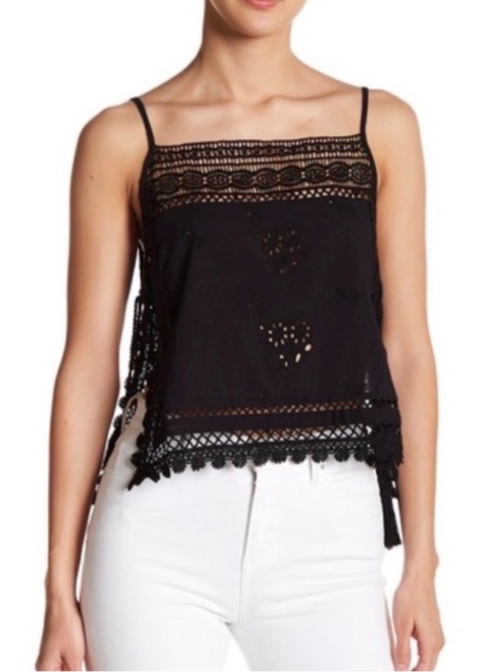 Free People Garden PartyBlack
Embroidered Tank Тор